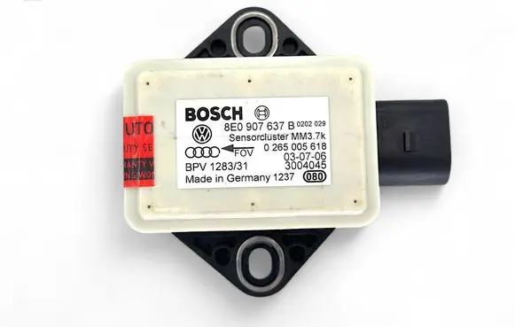 Audi A6 S6 C6 4F ESP acceleration yaw rate sensor 8E0907637B 0265005618
