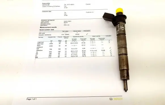 BMW X3 E83 Fuel injector 779787705