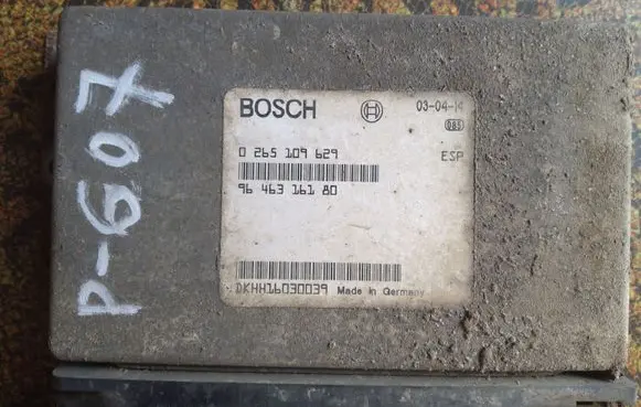 Peugeot 607 ESP (stability system) control unit 0265109629 9646316180