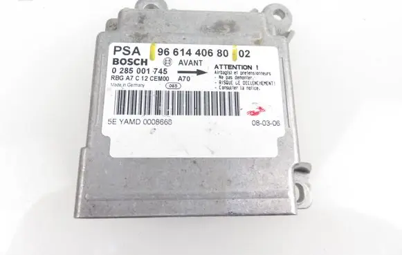 Peugeot 207 Airbag control unit/module 9661440680