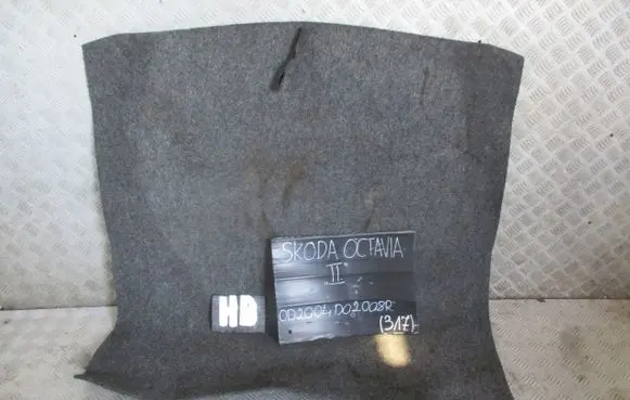 Skoda Octavia Mk2 (1Z) Rear floor carpet liner 1Z5663463G
