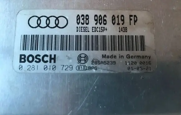 Audi A4 S4 B6 8E 8H Engine control unit/module 038906019FP 0281010729 EDC15P