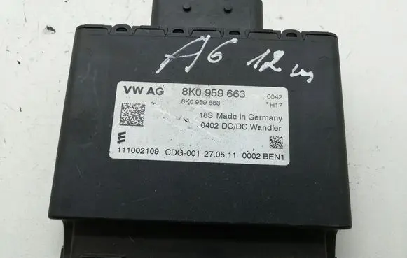 Audi A6 S6 C7 4G Voltage converter/converter module 8K0959663