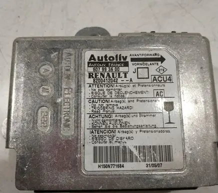 Renault Scenic II - Grand scenic II Airbag control unit/module 607993600 8200412042
