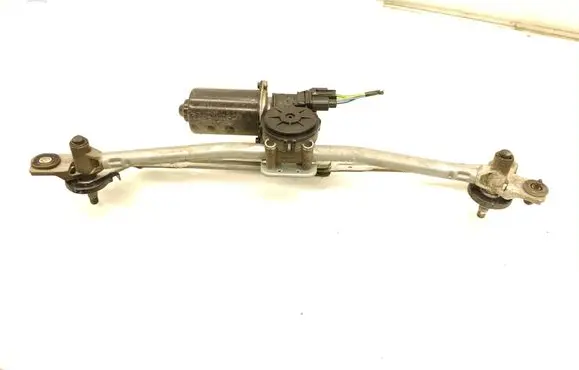 Front wiper linkage and motor