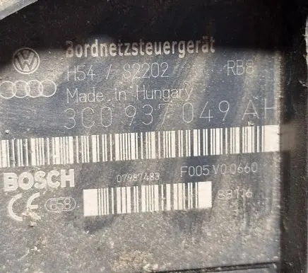 Volkswagen PASSAT B6 Comfort/convenience module 3C0937049AH F005V00660 07987483