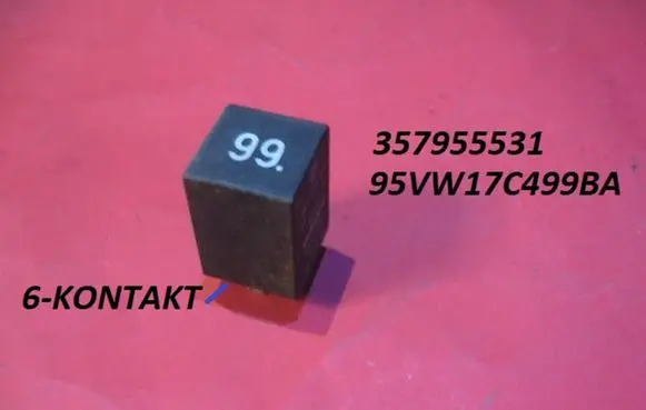 Seat Toledo I (1L) Window wiper relay 357955531