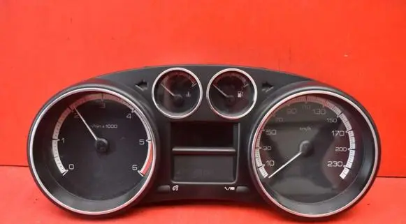 Peugeot 308 Speedometer (instrument cluster) 9665107480