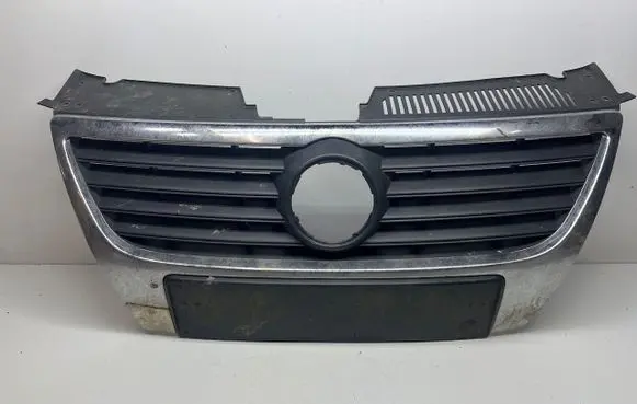 Volkswagen PASSAT B6 Front bumper upper radiator grill 3C0853651B 3C0853651