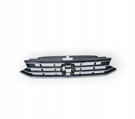 Volkswagen PASSAT B8 Front bumper upper radiator grill 3G0853651BL