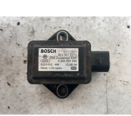 Audi A4 S4 B6 8E 8H ESP acceleration yaw rate sensor 8E0907637A 0265005245 5001155