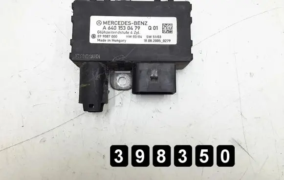 Mercedes-Benz A W169 Glow plug pre-heat relay a6401530479