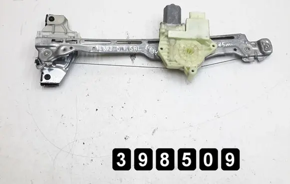 Peugeot 308 Rear door window regulator with motor 9678189980