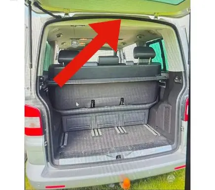 Volkswagen Multivan T5 Trunk rubber seal (body)