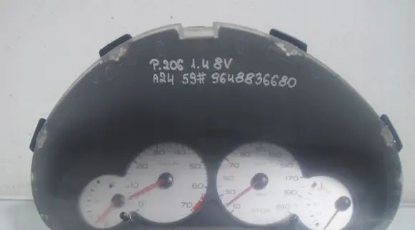 Peugeot 206 CC Speedometer (instrument cluster) 9648836680