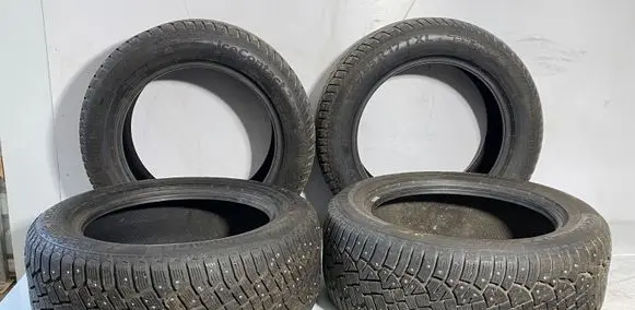 BMW X3 E83 R17 winter/snow tires with studs 