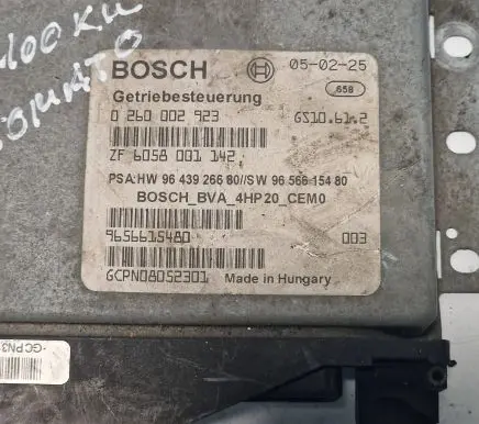 Peugeot 407 Gearbox control unit/module 9643926680 9656615480 0260002923