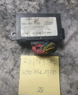 Audi A6 S6 C5 4B Alarm control unit/module 4D0951173D
