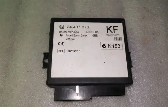 Opel Zafira A Other control units/modules 24437076 24437076KF