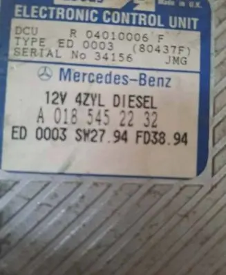 Mercedes-Benz C W202 Engine control unit/module A0185452232 04010006F 80437F
