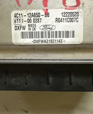 Ford Transit Engine control unit/module 4C1112A650BB 12220528