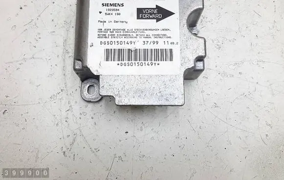 Opel Zafira A Airbag control unit/module 90582536 1923594