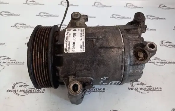 Nissan Qashqai Air conditioning (A/C) compressor (pump) 92600JD70B