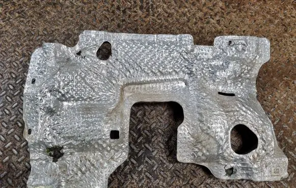 Heat shield in engine bay