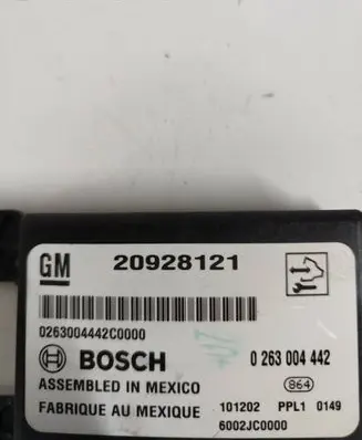 Opel Astra J Parking PDC control unit/module 20928121 0263004442
