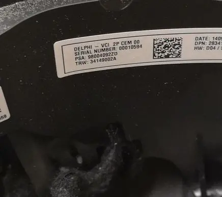 Citroen C4 Cactus Steering wheel 98004092ZD