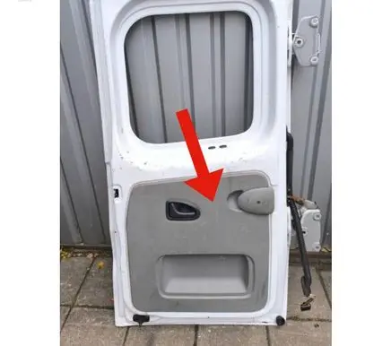 Renault Trafic II (X83) Rear door card panel trim 91165792 32818 8200007087