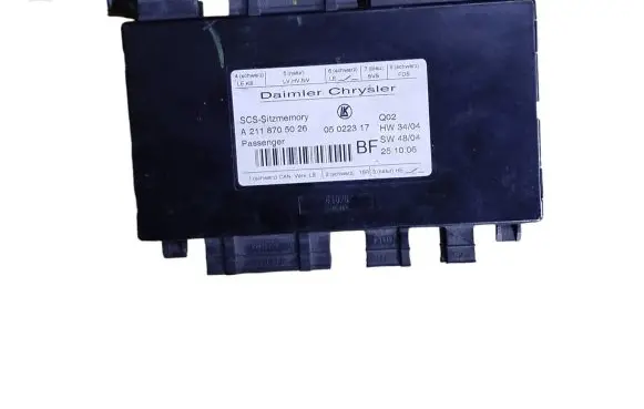 Mercedes-Benz CLS C219 Seat control module A2118705026 05022317 PASS6U9CF