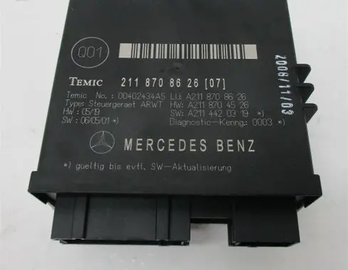 Mercedes-Benz E W211 Tailgate/trunk control unit/module 