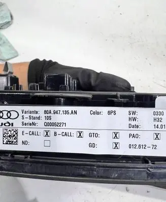 Audi Q5 SQ5 Headlining lighting console trim 80A947135AN6PSOK