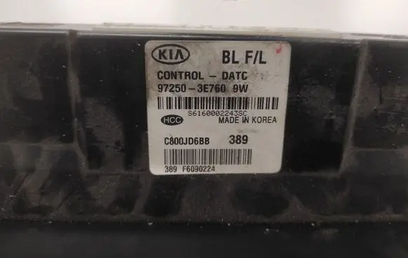KIA Sorento Climate control unit 972503EXXX 972503E760