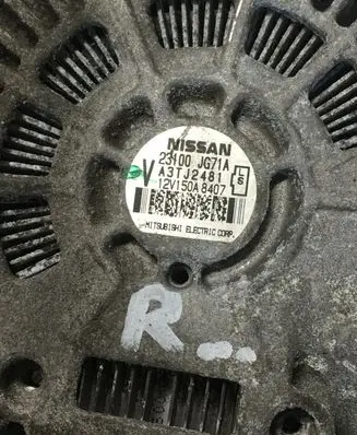 Renault Koleos I Generator/alternator 23100JG71A A3TJ2481