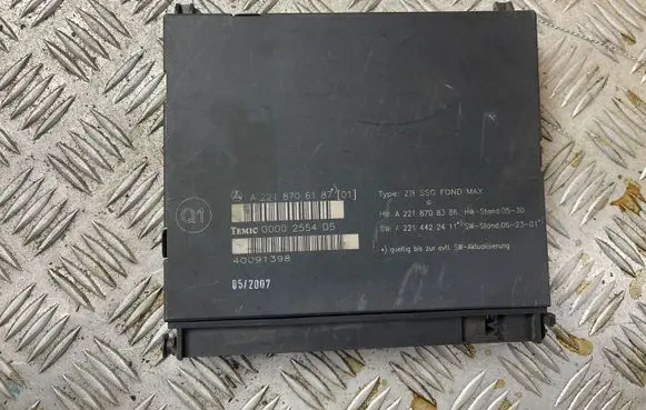 Mercedes-Benz S W221 Seat control module A2218706187 A2218708386 A2214422411