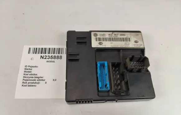 Audi A8 S8 D3 4E Comfort/convenience module 4E0907289D 5DK00843208 4E0910289D