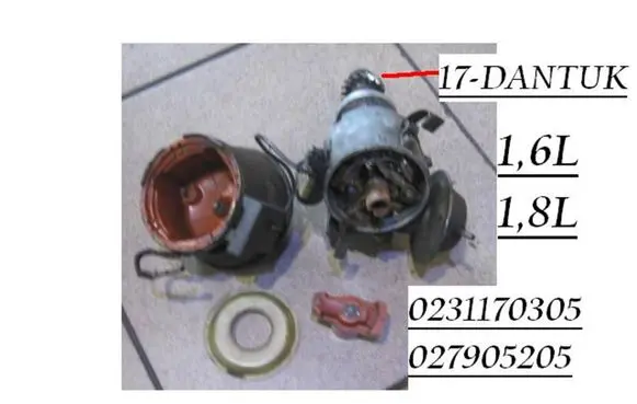 Volkswagen Jetta II Spark distributor 0231170305 027905205