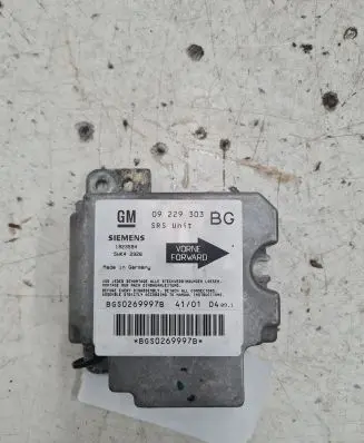 Opel Zafira A Airbag control unit/module 09229303