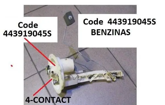 Audi A6 S6 C4 4A Fuel level sensor 443919045S
