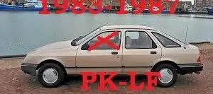 Ford Sierra Front door window glass four-door AS2