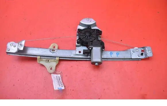Renault Clio I Front door window regulator with motor 128001471B