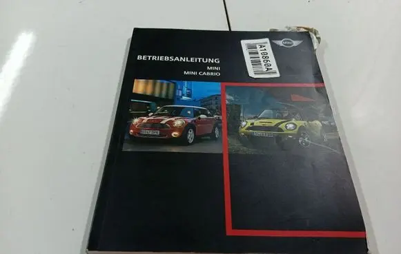 Mini One - Cooper Coupe R56 Owners service history hand book 