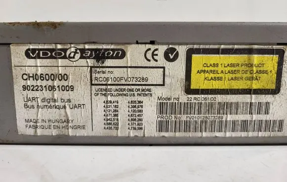 Renault Laguna II CD/DVD changer 902231061009 CH0600700