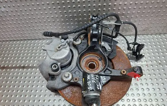 Front wheel hub spindle knuckle
