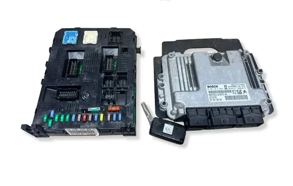 Citroen C4 I Engine ECU kit and lock set 9653958980 9664356980 0281013869