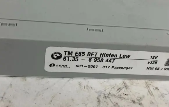 BMW 7 E65 E66 Door control unit/module 6958447