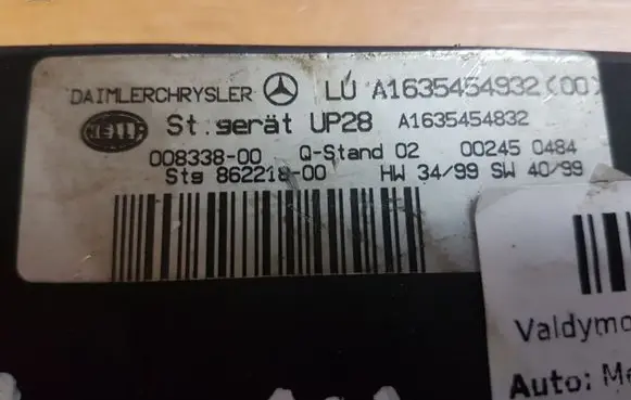Mercedes-Benz ML W163 Other control units/modules A1635454832