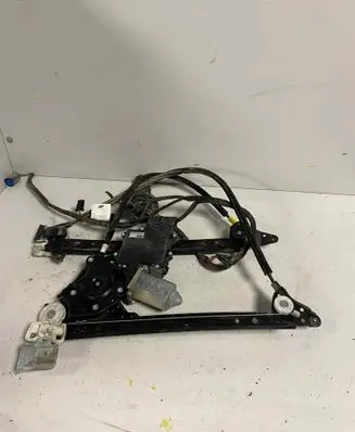 Rear door window regulator with motor
